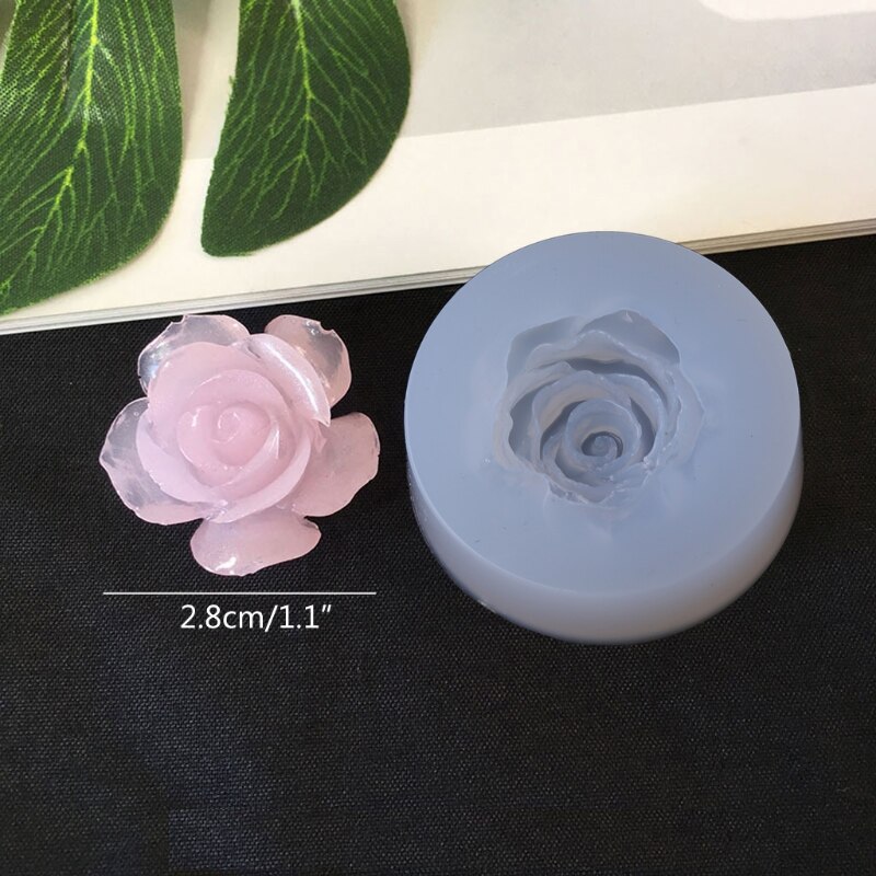Moldes de silicona flor de loto para manualidades, accesorios de resina de Camelia, peonía, Margarita, herramientas de fabricación de Moldes de resina epoxi,