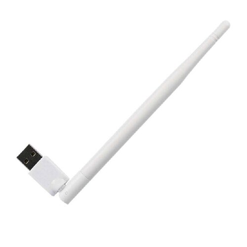 150Mbps Wireless USB WiFi Adapter 2.4GHz Mini WLAN Network Portable USB WiFi Receiver Wifi Antenna for PC for iPad for iPhone: White