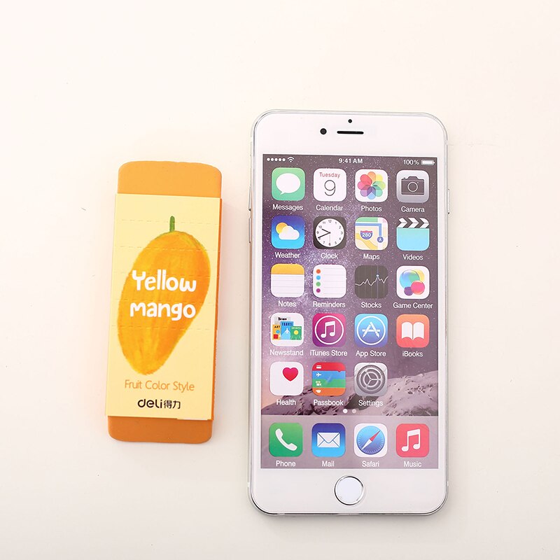 Potlood-Gum Cartoon Patining Cleaner Stofvrij Gratis Geen Spoor Studenstationery 4-Smaak Fruit Ruikt Grote Pils Kleurrijke Rubber