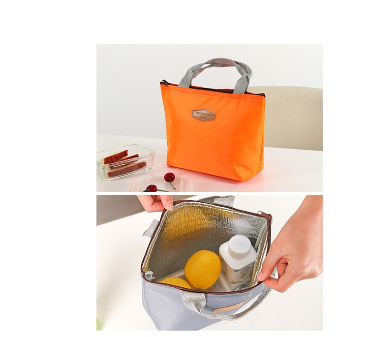 Geïsoleerde Lunchbox Oxford Lunch Koeltas Thermische Opslag Pouch Met Rits Voor Vrouwen Mannen Kids Warm