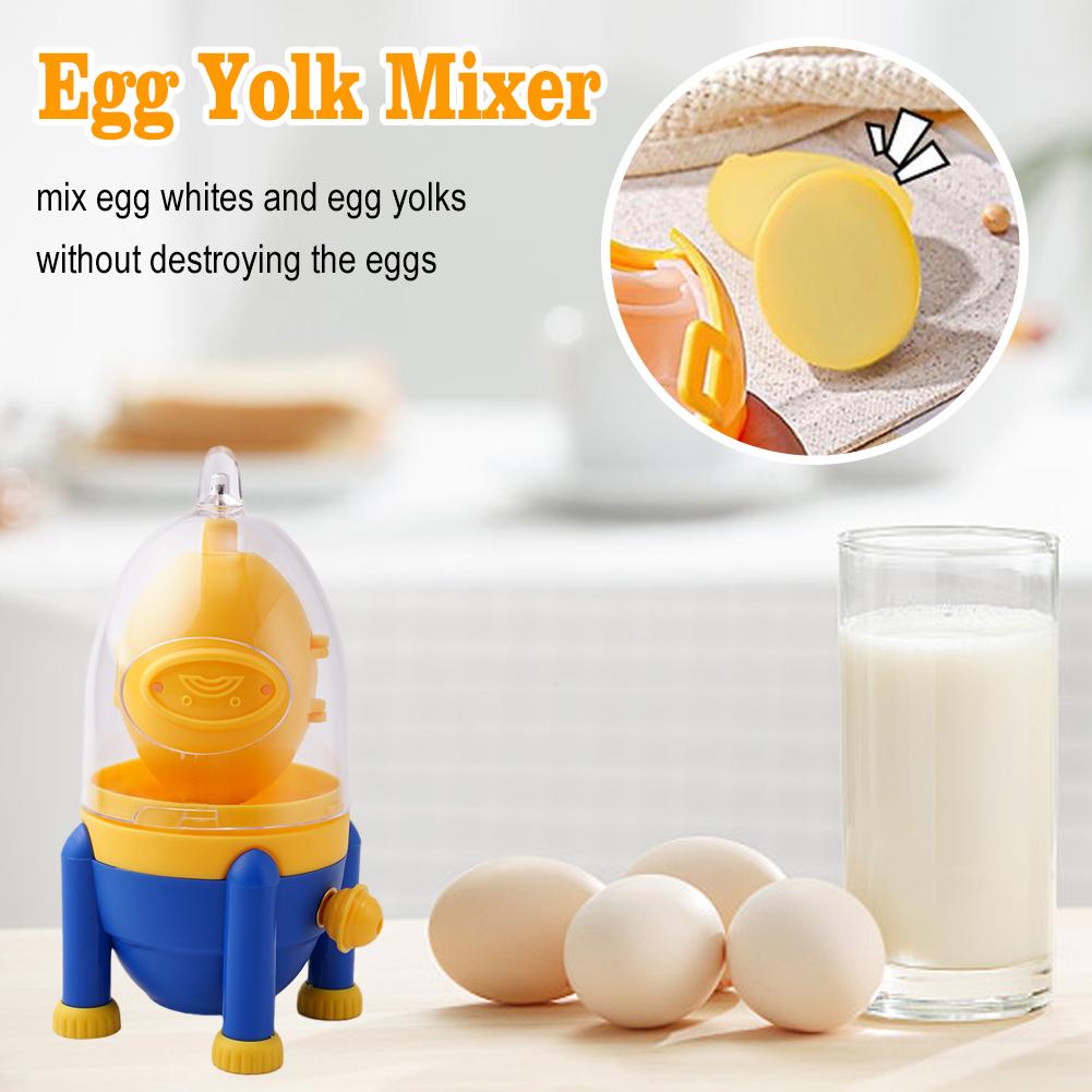 Fusée manuelle extracteur d'œufs doré brouilleur ménage oeuf blanc jaune mélangeur albumen mélangeur sans casser les œufs outils de cuisine