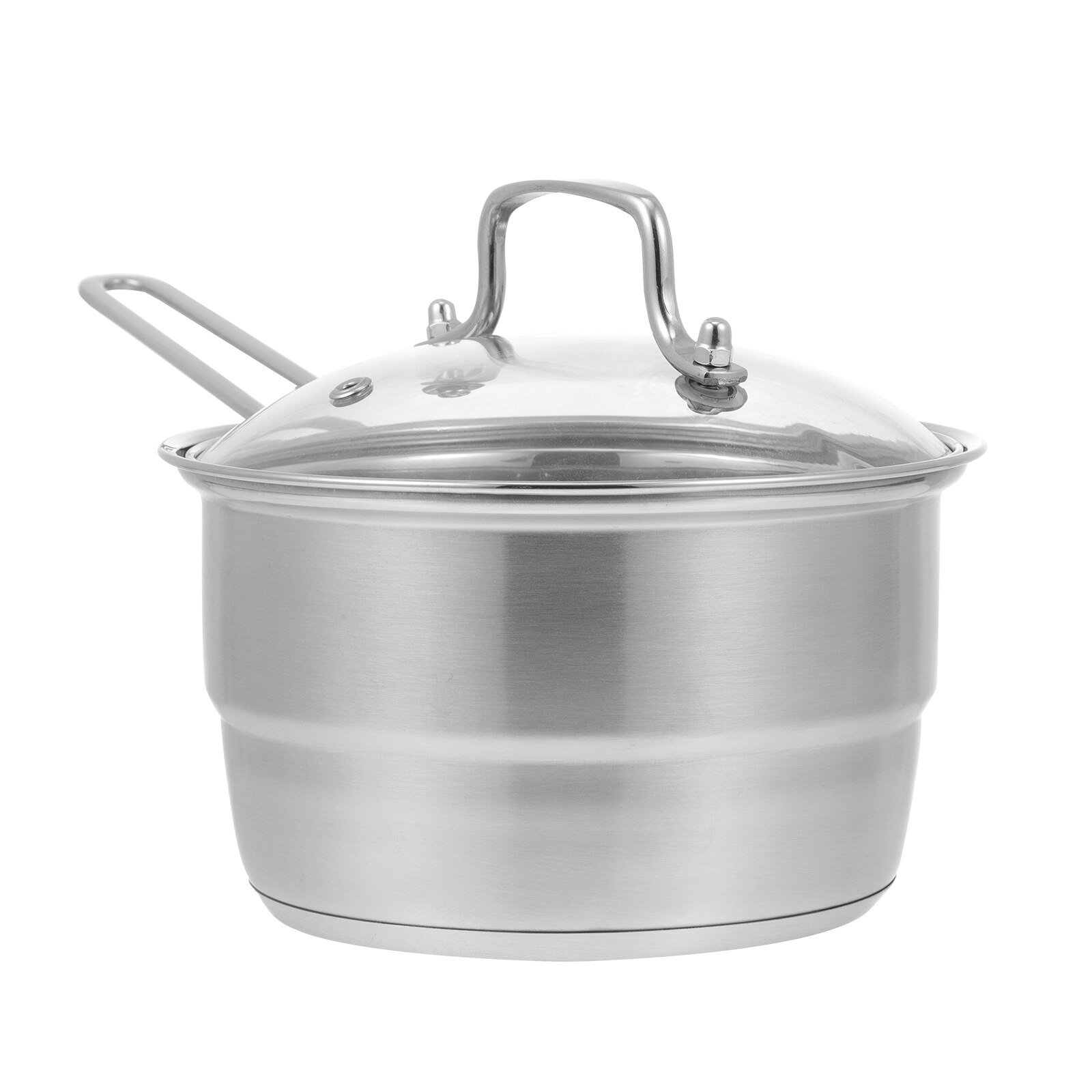 Stainless Steel Pot Stainless Steel Steaming Pot Long Handle Pot Heating Pot for Dorm