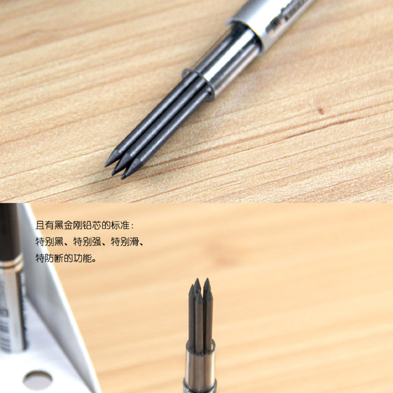 6pcs 2.0mm Mechanical Pencil Refill Graphite Lead HB 2B Automatic Replace Pencil Lead Writing Student Stationery