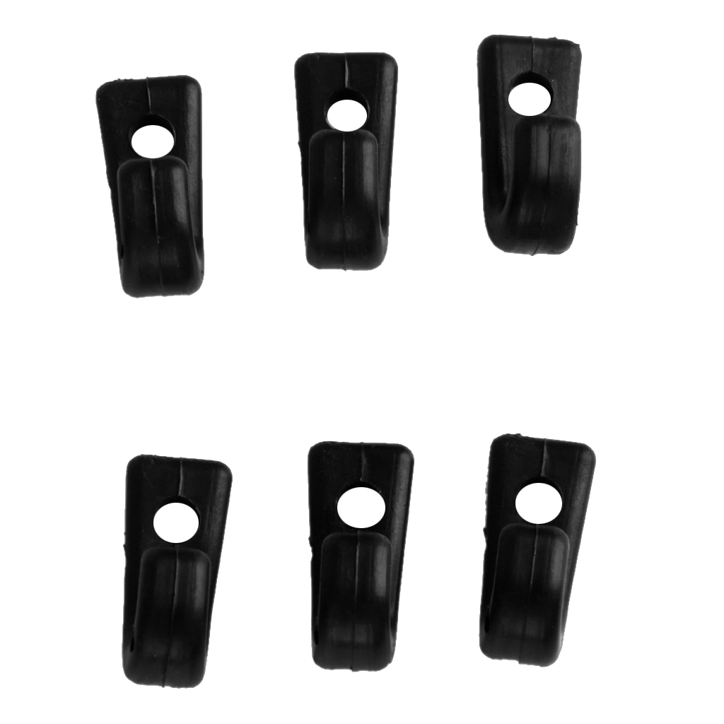 6 Stuks Nylon Sjorren J Haken Rigging Accessoires Voor Boot Kayak Kano Roeien Boten