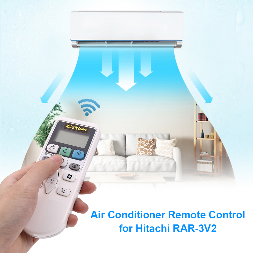 Air Conditioner Remote Control Replacement Air Conditioner Remote Control for Hitachi RAR-3V2 RAR-2P2 RAR-3U1