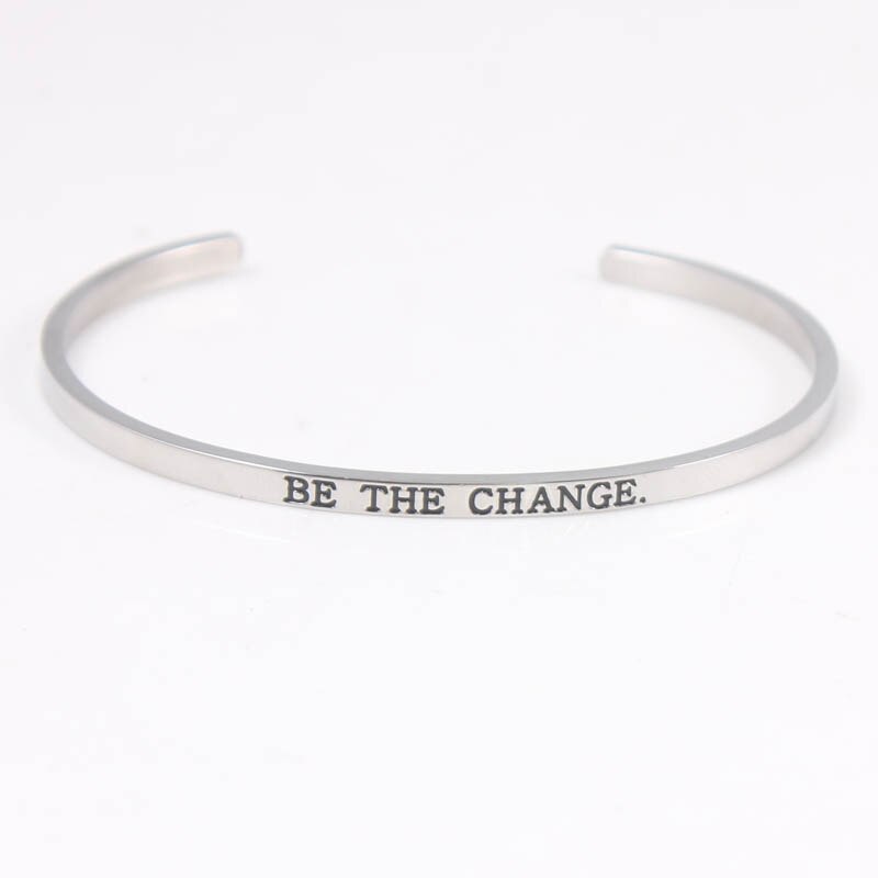 3.2mm Stainless Steel Bangle Engraved you are my sunshine Inspirational Quote Cuff Mantra Bracelet for Women: 3