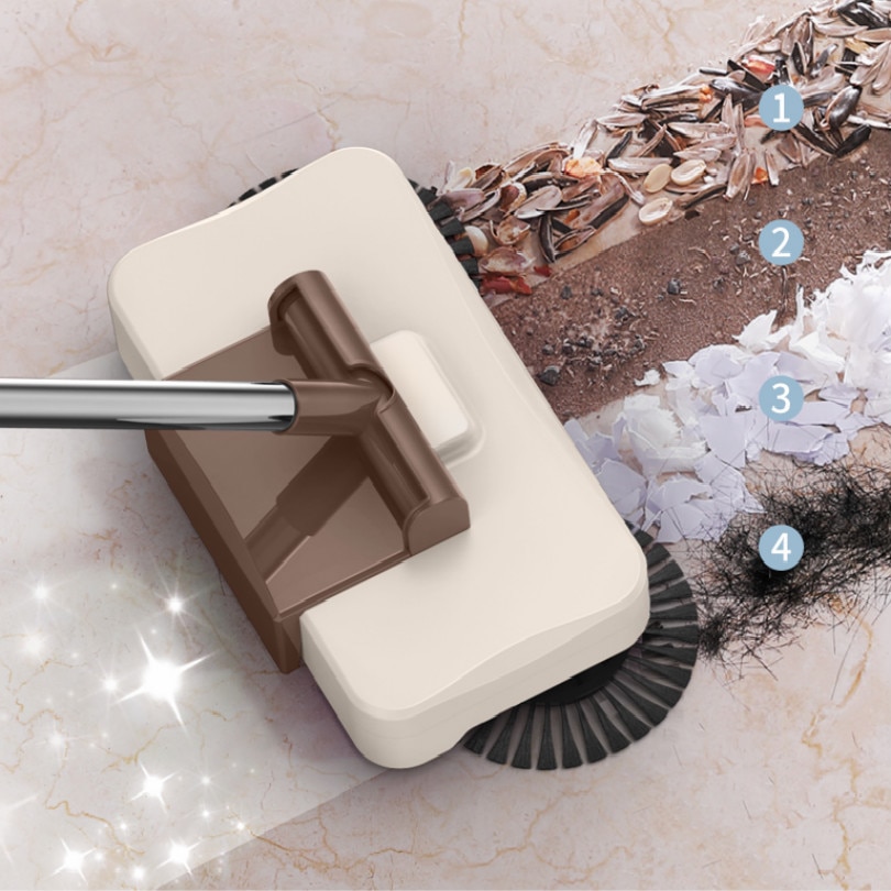 Spazzatrice di uso domestico A Mano tipo di spinta pulitore della moquette del pavimento spazzatrice spazzare robot withbroom e paletta funzione