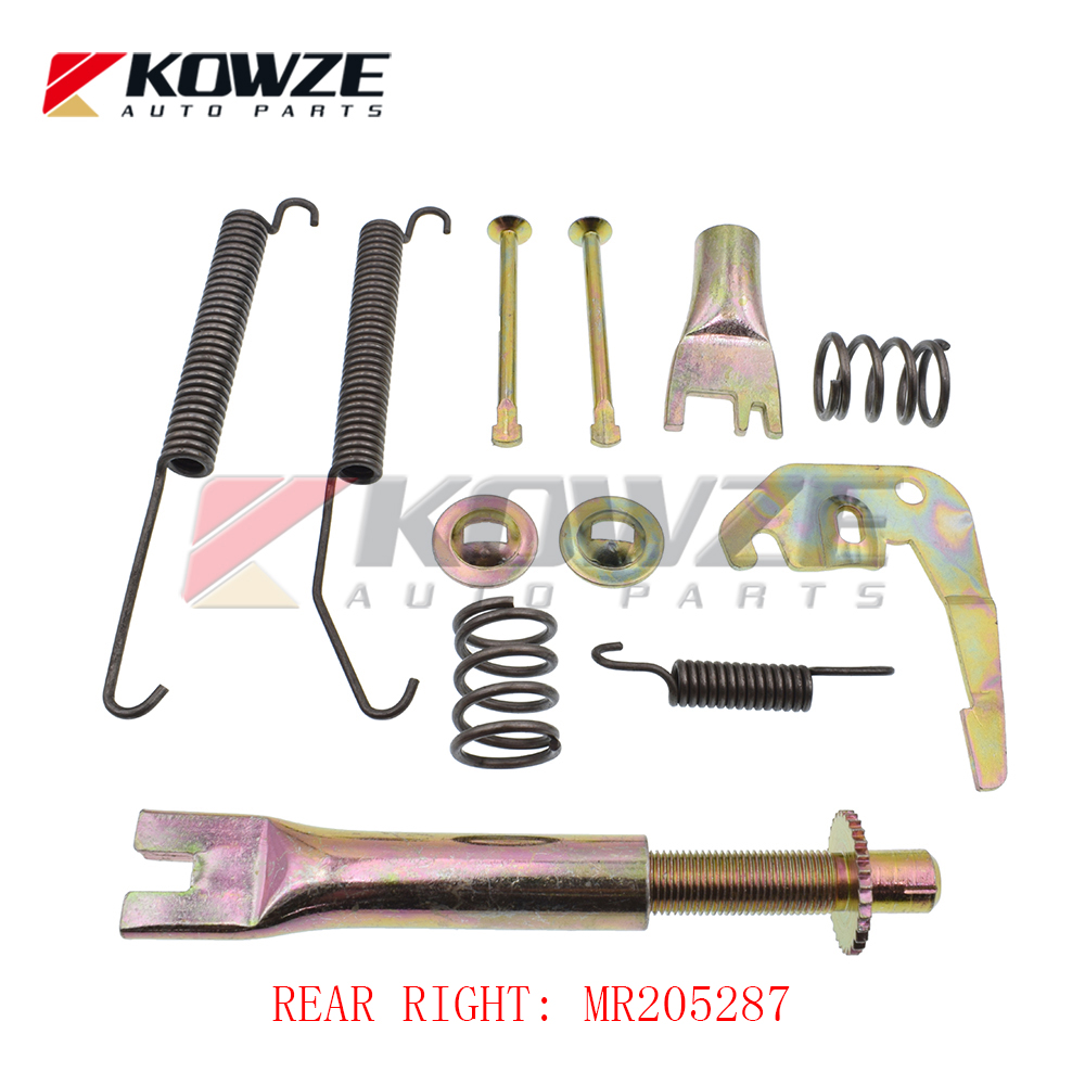 Rear Brake Shoe Slack Adjuster Lever Set for Mitsubishi PAJERO MONTERO II L200 TRITON III STRADA 4D56 4M40 MR205287 MR205288: REAR RIGHT