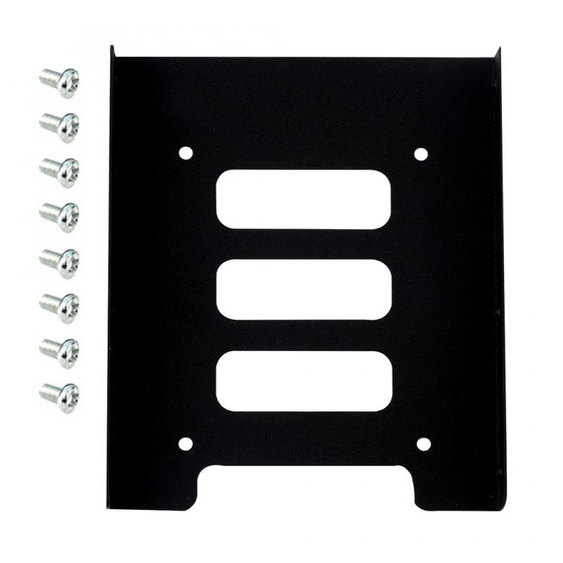 Draagbare 2.5 Inch Ssd Hdd Naar 3.5 Inch Metal Mount Adapter Beugel 8 Schroeven Harde Schijf Bracket Voor Pc Behuizing: Default Title