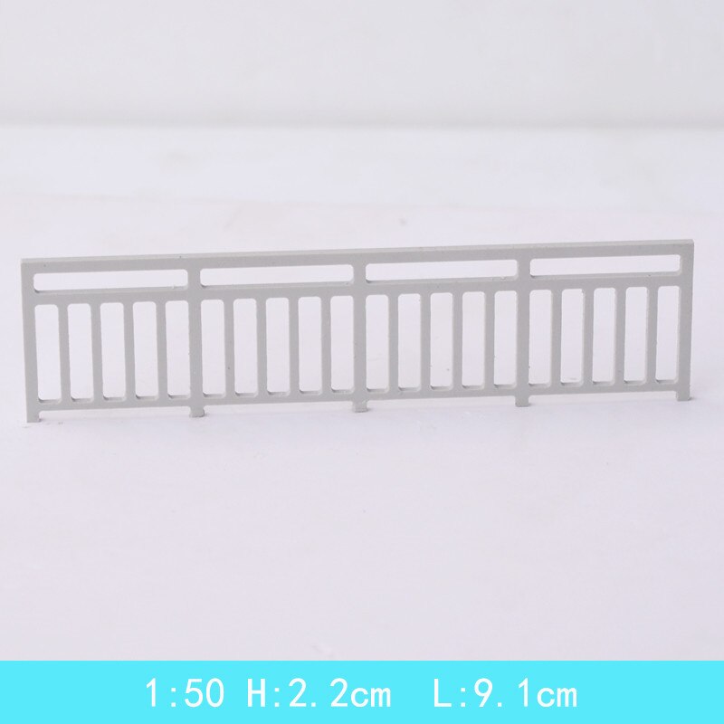 10pcs/lot Architecture Scale Model Mini DIY Building Outdoor Garden ABS Plastic Material Modern Style Garden Fence: 10pcs 50 scale