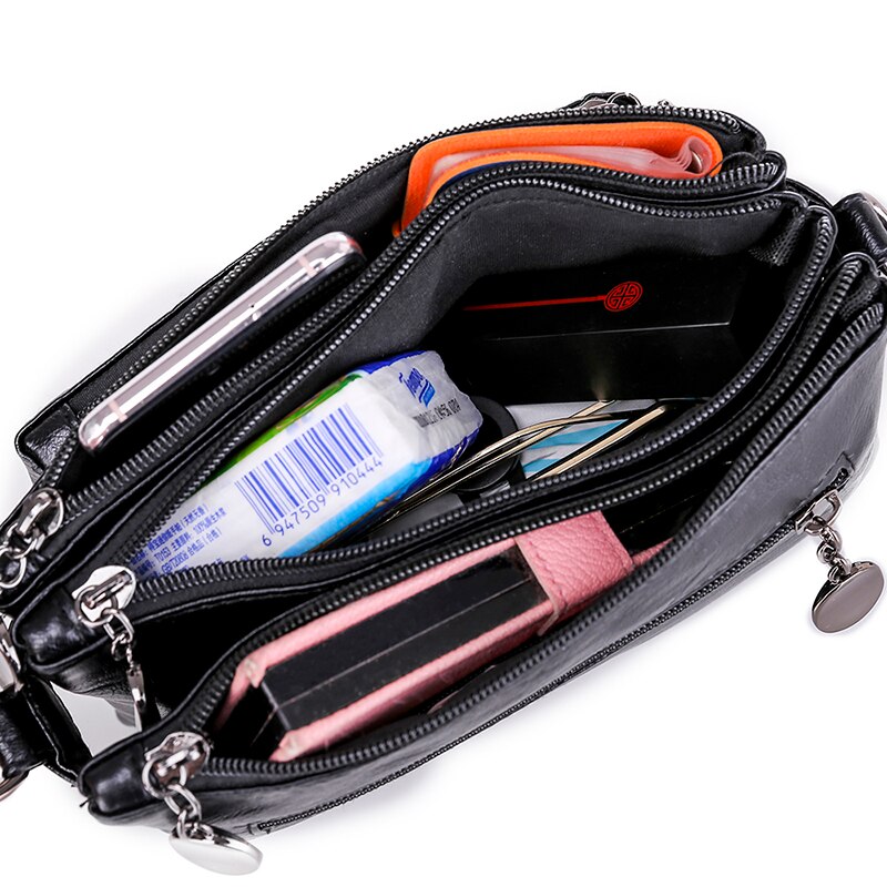 Oude tang casual schoudertassen voor vrouwen multi-pocket rits tas luxe handtassen vrouwen crossbody tassen