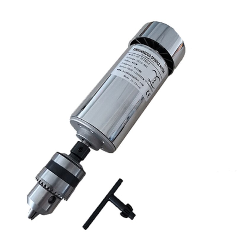 Luft Gekühlt 0,4 KW CNC Spindel Motor- Bausatz ER11 ER16 Futter 400W DC Motor- + Netzteil Geschwindigkeit Gouverneur für DIY CNC Gravur Maschine: 400W mit Futter
