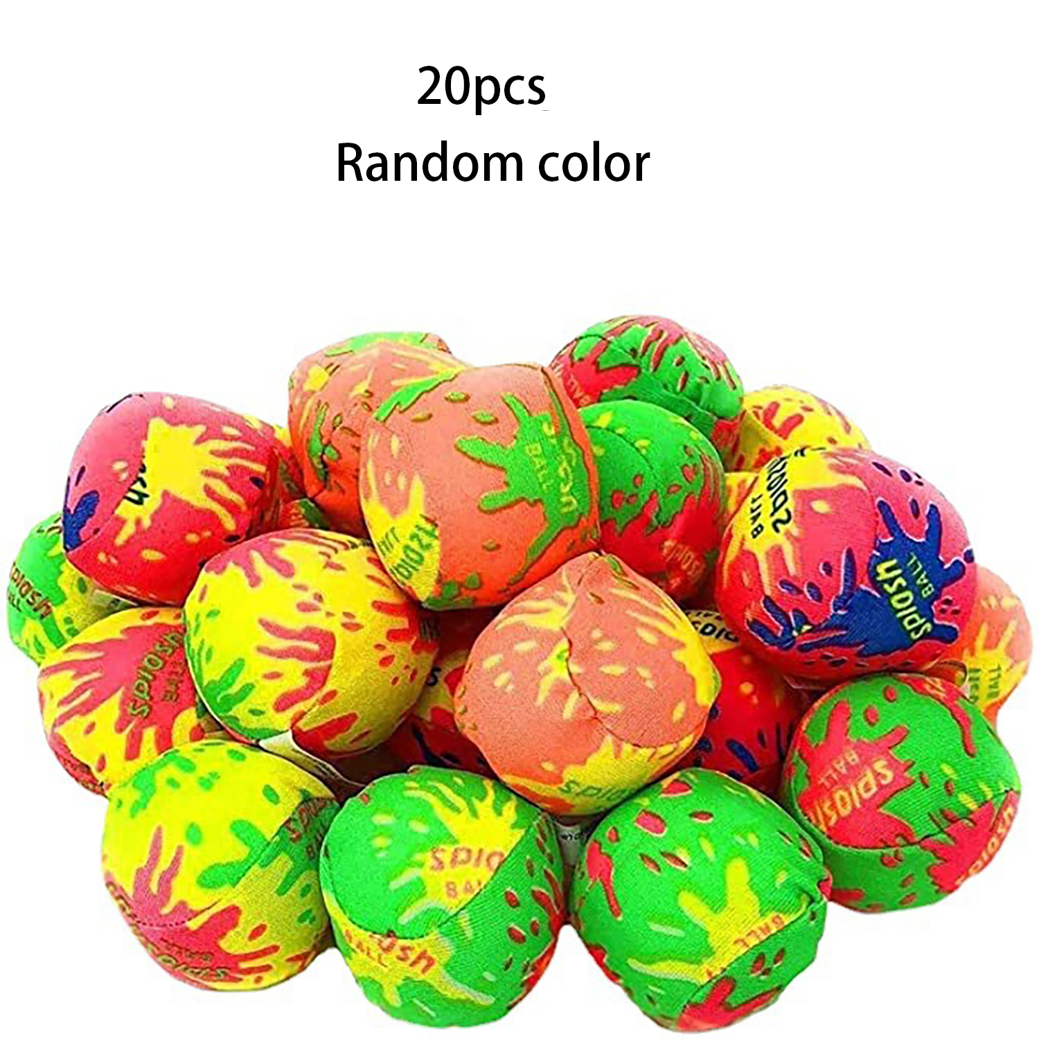 Water cloth ball 2-inch water ball water play toy outdoor interactive water fight set: green
