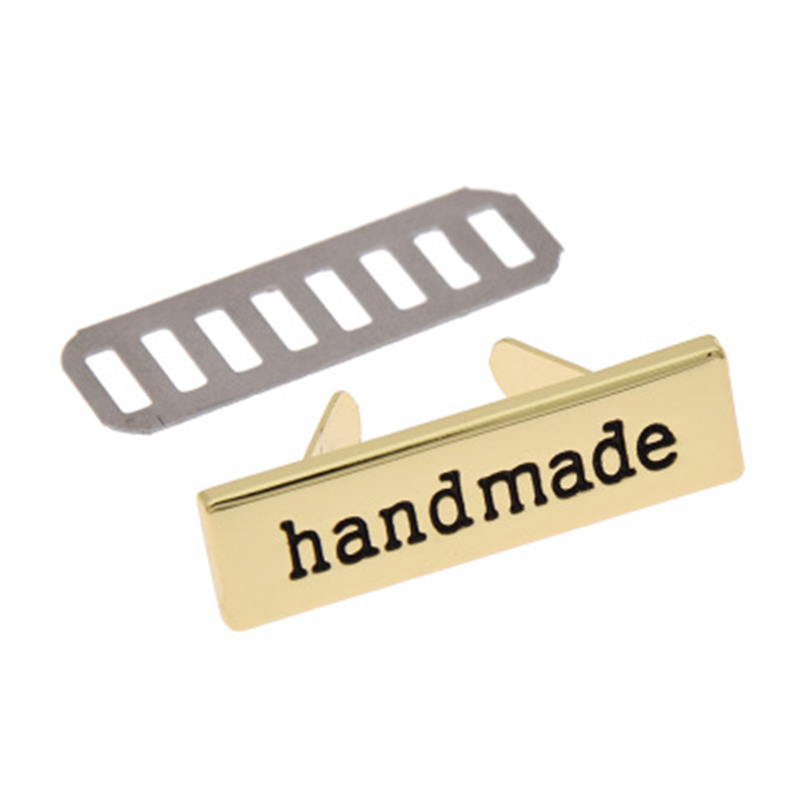Étiquettes en métal avec lettres faites à la main, bricolage, couture artisanale, décoration, accessoires pour sacs de chaussures, 10 pièces: A-2