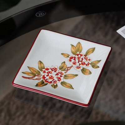 Keramiek &amp; Porselein Zeepbakjes/Lade Douche Case Hotel Huishoudelijke Container Opbergdoos Vierkante Vorm Bad Accessoires Clean Tool: Style 6