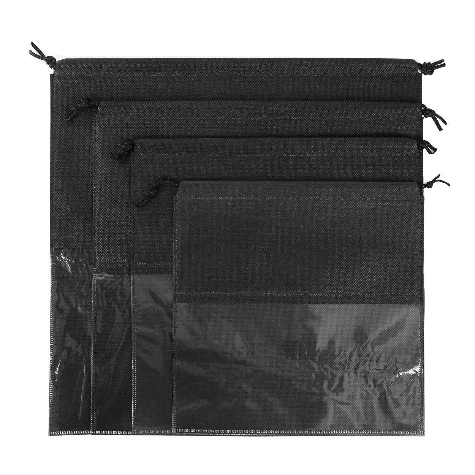Stofzak Voor Handtas Garderobe Handtas Afwerking Opslag Opknoping Toilettas Opslag Pouch Garderobe Kast Stofkap Voor Vrouwen Tas: Black
