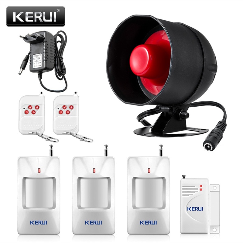Kerui kodin liiketunnistin langaton paikallinen hälytyskaiutin varashälytinjärjestelmä kaukosäädinasetus suojaussarja