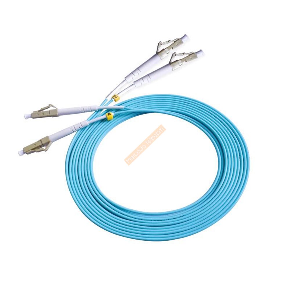 10PCS/Pack OM3 LC/UPC-LC/UPC Multi-Mode OM3 Fiber Cable Multimode Duplex Fiber Optical Jumper Patch Cord 3M 5M 10M 10M LC-LC