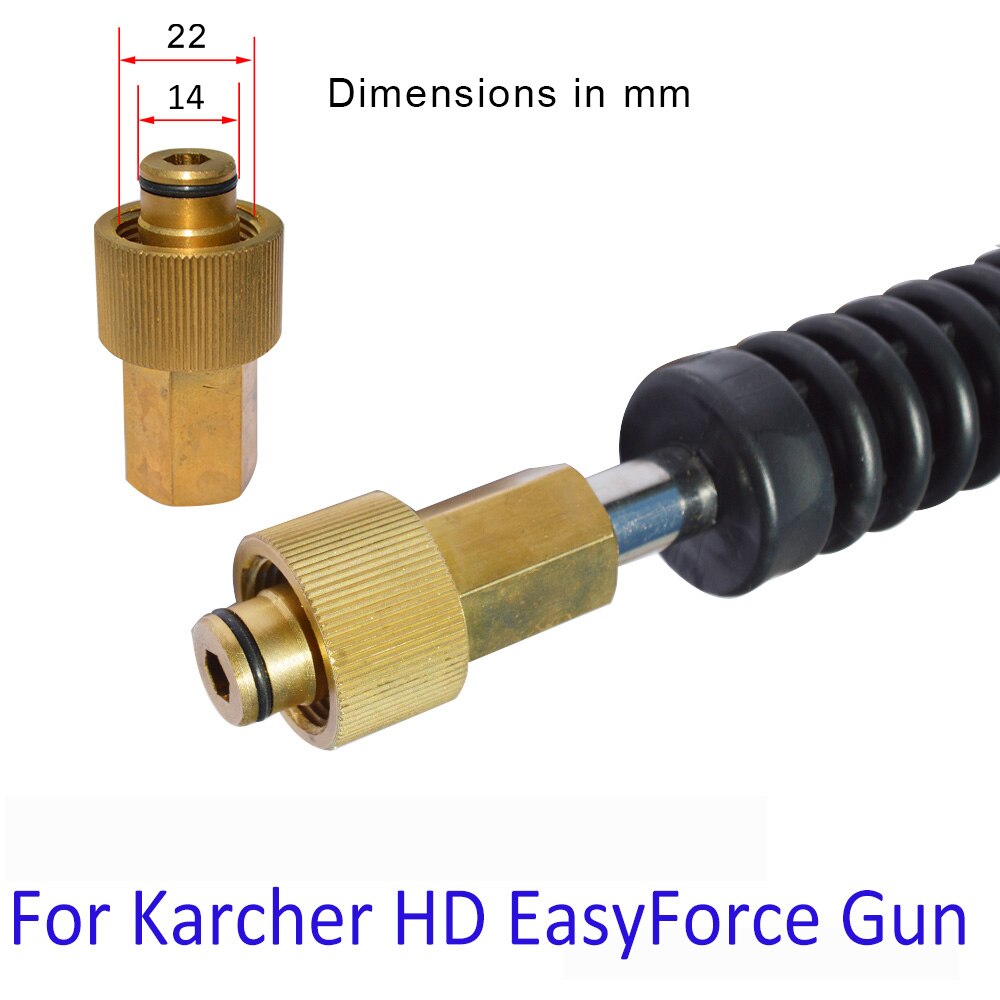 Arandela de alta presión, lanza de chorro moldeada, arandela de presión, lanza de pulverización, varita de limpieza de coche, punta de boquilla de pulverización de chorro de Metal moldeado: Karcher HD EasyForce