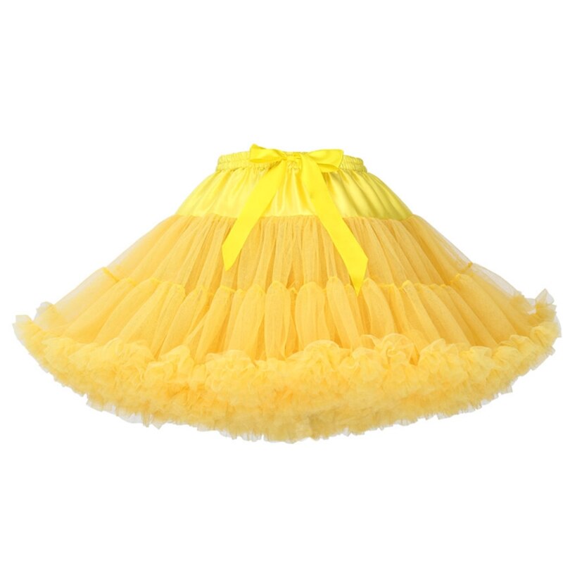 Falda de tutú de Lolita para mujer, prenda de tul en capas, con lazo grande, para baile y Ballet: 6EE801438-Y