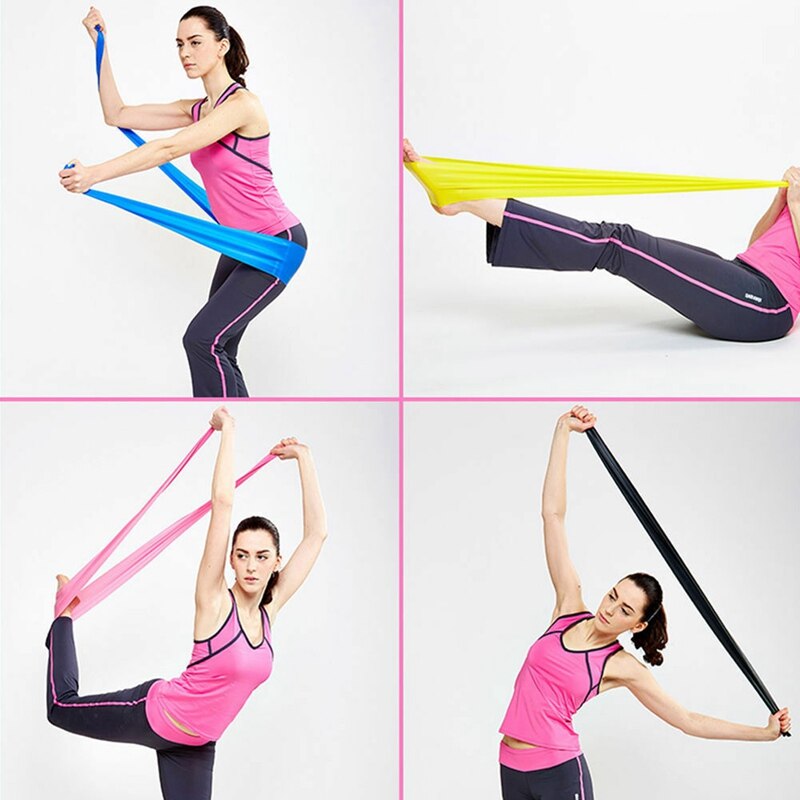 Yoga indoor spanband fitness oefening pilates stretchen lint riem trek elastische band benodigdheden