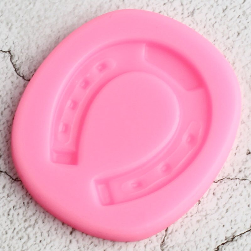 Moules 3D en Silicone pour fer à cheval, moule à Fondant de chocolat, outils de décoration de gâteaux en sucre bricolage, moules en résine d&#39;argile pour bonbons