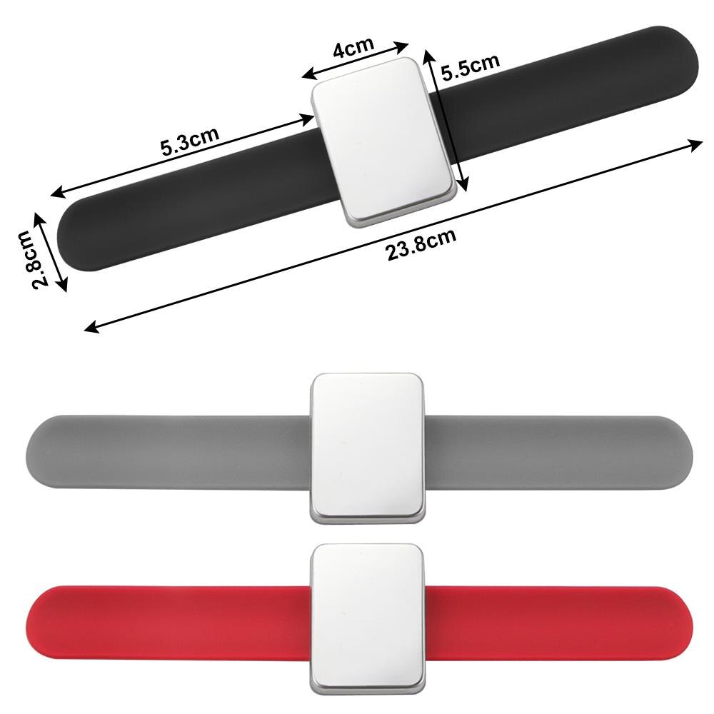 Armbånd af silikone armbånd armbånd magnetisk pinholder 3 farver quiltning systifter magnetisk syning pinpude