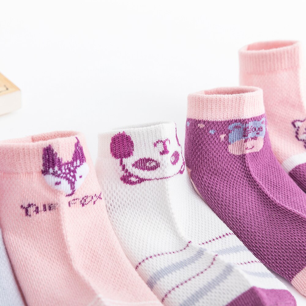 5 Paare/los Baby Socken Sommer Frühling freundlicher Socken Baumwolle Ebene Nette Dünne Socken SchöNe Mädchen Jungen Gittergewebe Socken