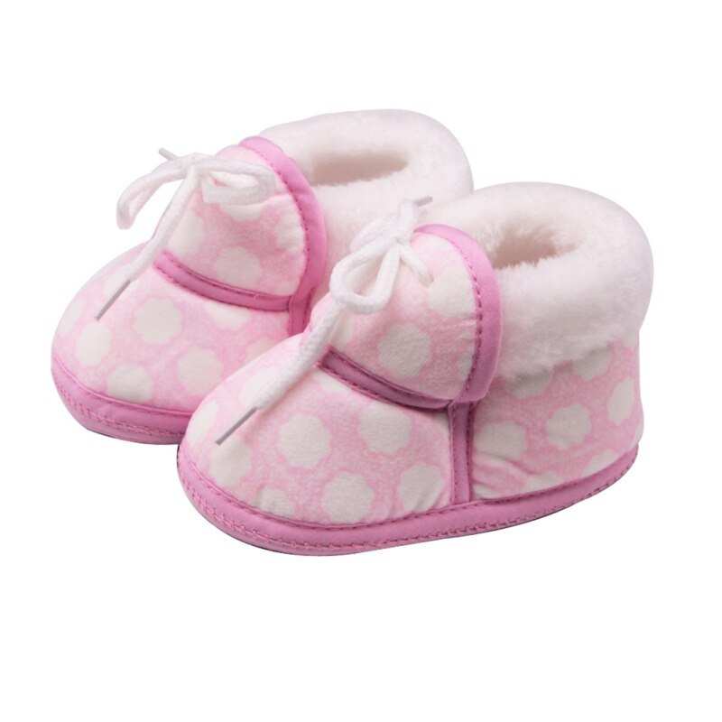 5 stijlen schattige babyschoentjes lente winter warme zachte baby retro print schoentjes katoenen gevoerde baby jongens meisjes laarsjes: Jm0193p