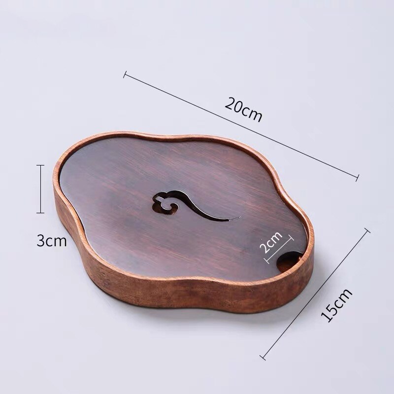 Japanese Style Natural Bamboo Tea Trays Teahouse Tools Teapot Mat Retro Teacup Holder Simple Tea Platters Tea Ceremony: B