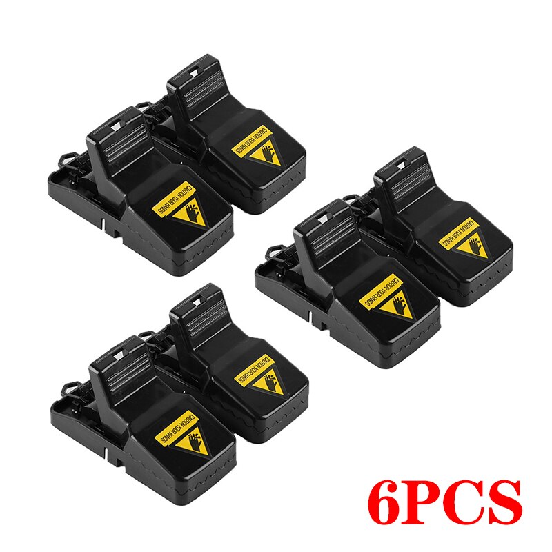 Household high-voltage Electronic Rat Trap Reusable Electric Rat Traps Killer Mice Multifunctional Mouse Trap Mouse Cage: H 6PCS