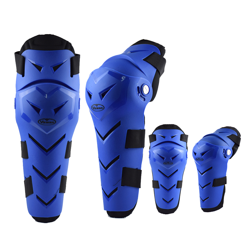 VEMAR MTB Knee Protector Guard Mountain Bike Knee Pads Slider BMX DH ATV Motorcycle Protective Gear Motocross Knee Protection: 186-BLUE