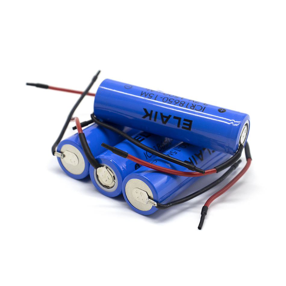 ELAJK Oppladbart Lithium Batteri 18650 1500mAh - 1-20 Stk for Liten Lommelykt, Vifte
