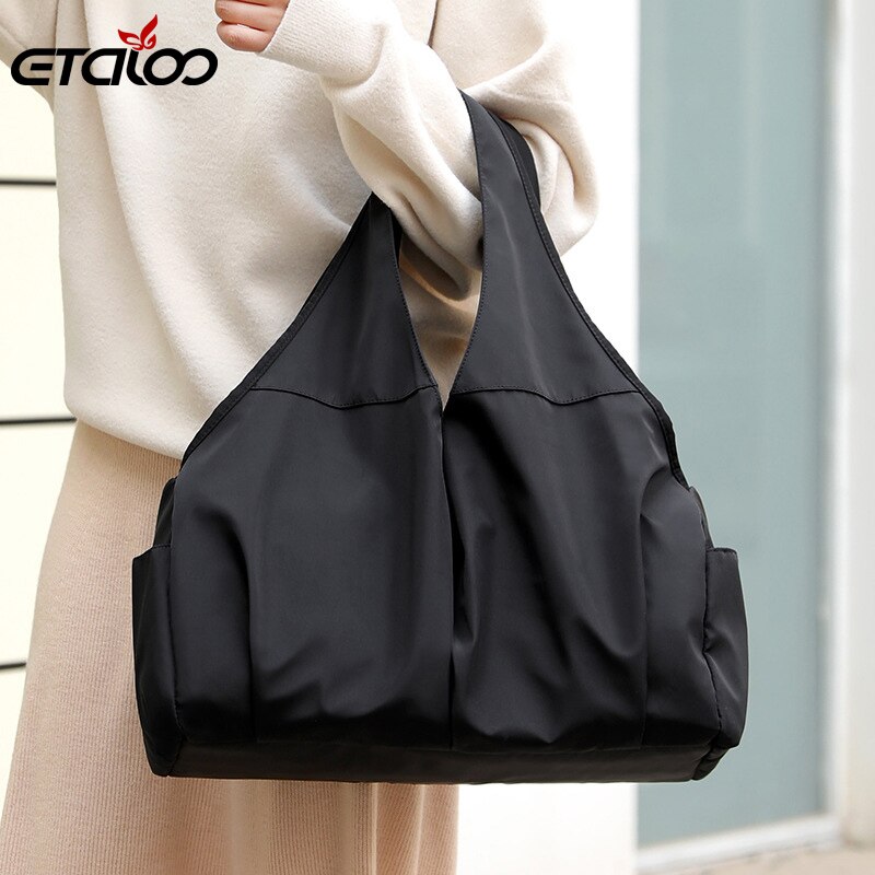 Bolso de mano informal para Mujer, bandolera mensajero, impermeable, de tela de nailon