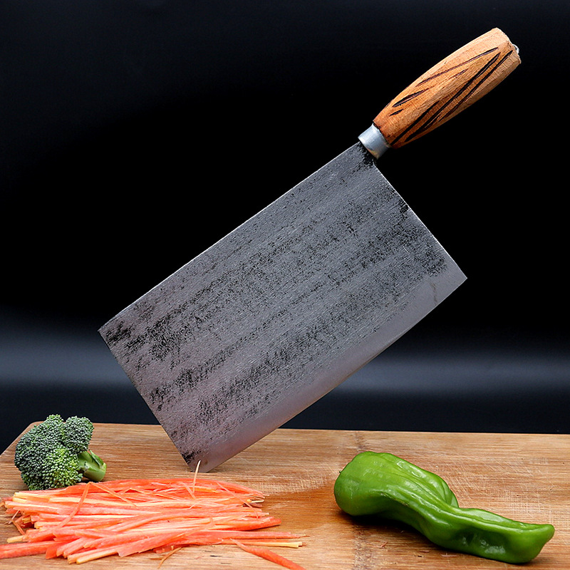 Hand forging iron dish knife household forging process knife adhering to the traditional chopping dual-purpose slice knife