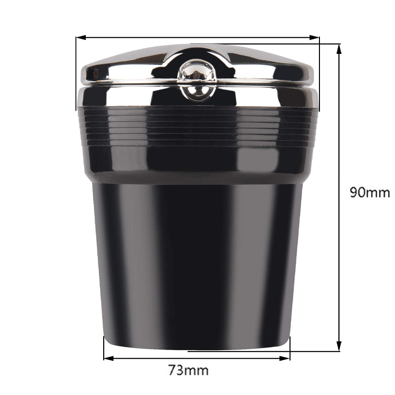 Auto Asbak Auto Garbag Kan Met Led Licht Met Cover Creatieve Persoonlijkheid Bedekt Auto In De Auto Multifunctionele Auto Supplie