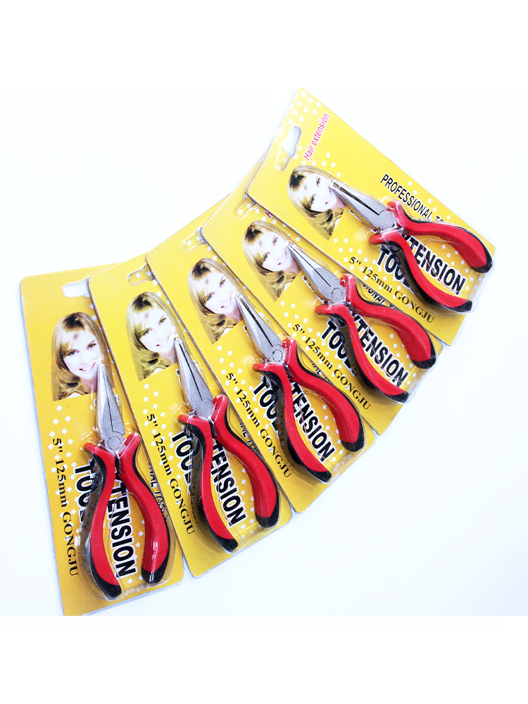 Alicates para extensiones de cabello con cinta, kit de herramientas, pinzas para extensiones de cabello, juego de alicates para extensiones de cabello de acero nanoring