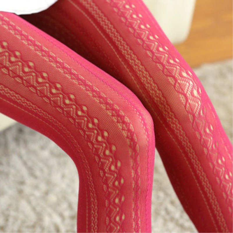 Women Ladies Warm Over The Knee High Cotton Knitted Stockings Floral Hollow Out Fall Autumn Wearing Tights Stocking Girls