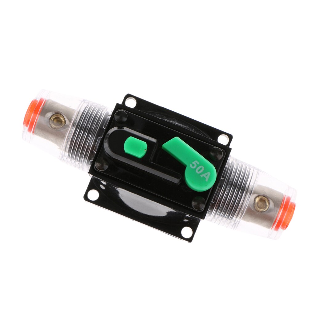 2pcs 50 Amp Manual Reset Circuit Breaker Switch 12V 24V Car SUV Marine Boat
