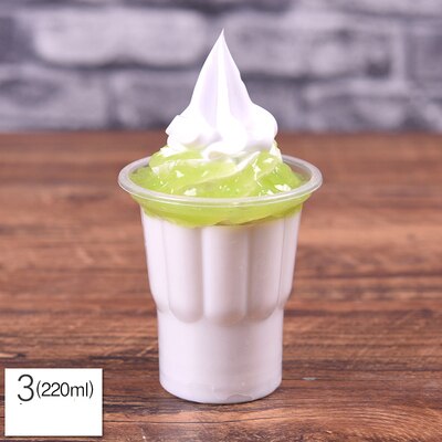 Simulation Sundae glace échantillon factice en plastique lait fruits Sundae modèle faux Sundae accessoires fenêtre affichage