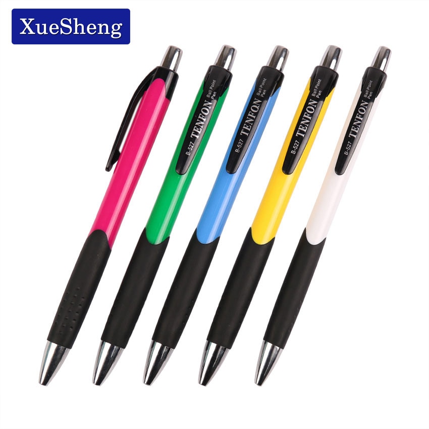 Blue Ink Ballpoint Pen 0.7mm Classic Office Accessories Pens Stationery Escolar Material School Supplies B-527