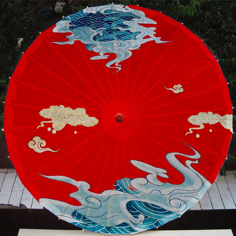 Bridal Umbrellas Wedding Floral Umbrella for Women Cosplay Oil Paper Parasol Women Photo Props Wedding Ornament: 19