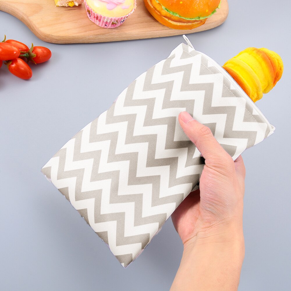 Bolsas de tela impermeables reutilizables para sándwich, bolsa de almacenamiento de alimentos para pan, suministros de cocina para el hogar, accesorios de almacenamiento de viaje y acampada, 3 piezas
