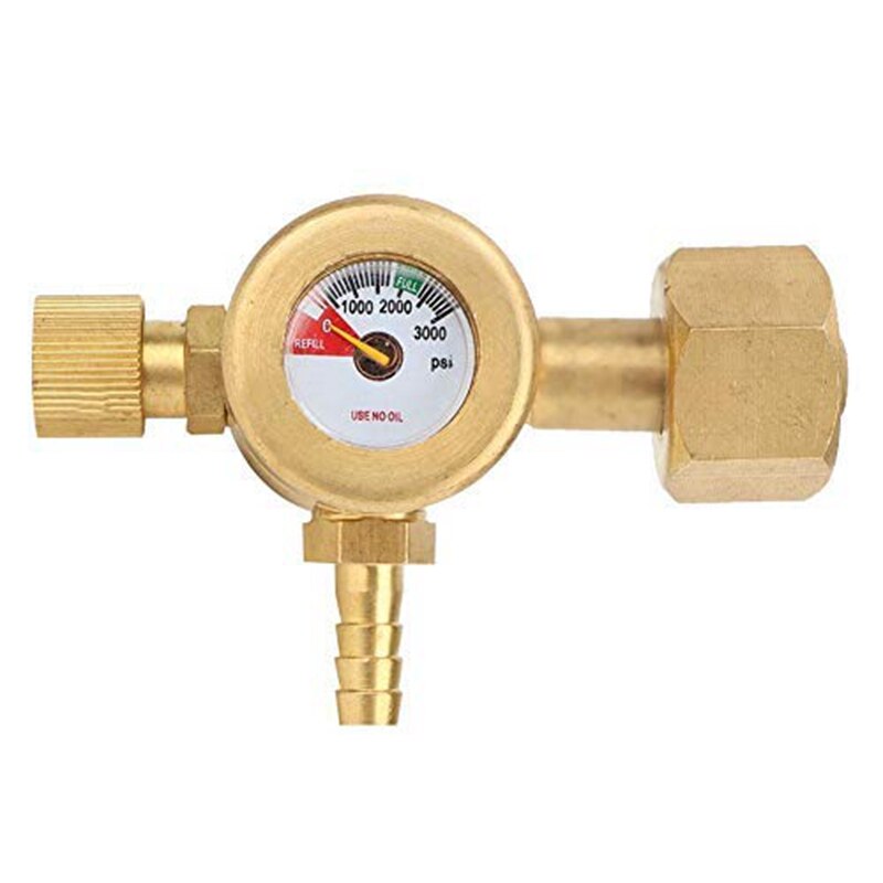 Argon Gas Pressure Reducer Air Flow Regulator Gauge Meter Welding Accessory