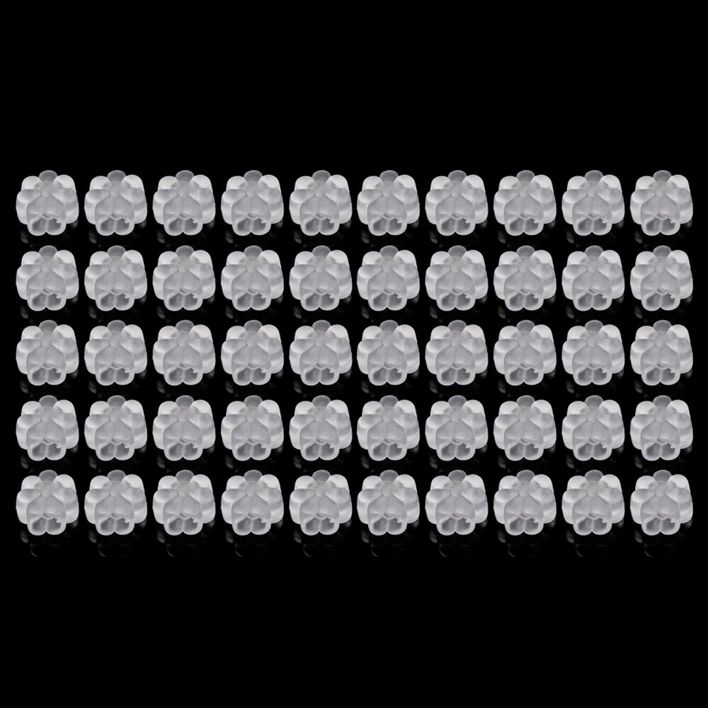 50 Stuks Plastic Platte Bloem Gesp Verstelbare Kralen Anti-Slip Masker Gesp Elastische Band Cap Masker Stopper Ear Cord trekkoord Knop: type3