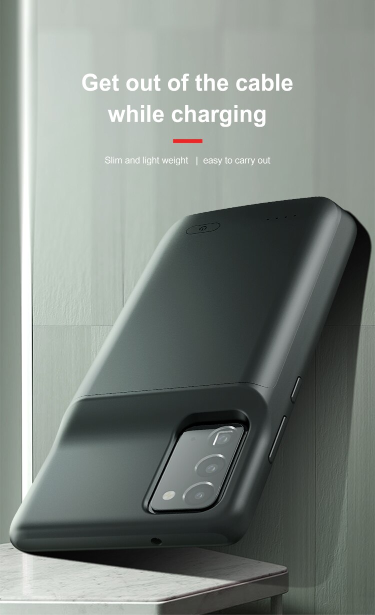 6000 Mah For Samsung Galaxy Note 20 Power Case Note 20 Ultra Battery Charger Case Power Bank Note 20 Ultra Power Case