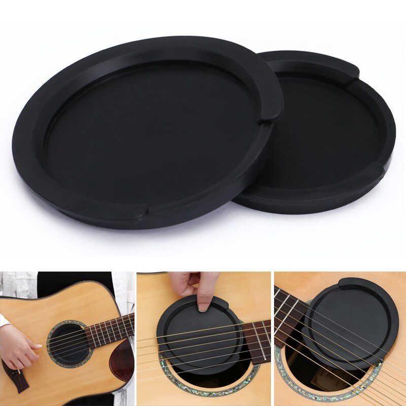 Novo 2 pçs silicone guitarra som buraco capa redução de ruído som buffer plug universal guitarra acessório xd88