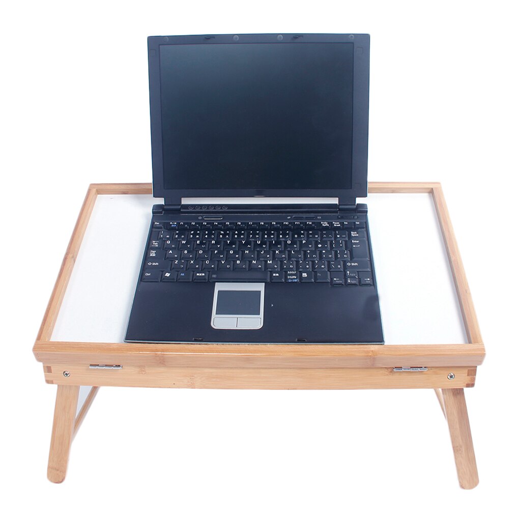 Dining Table Table Top Adjustable Folding Legs Bamboo Food Dinner Desk Foldable Computer Laptop Lazy Table