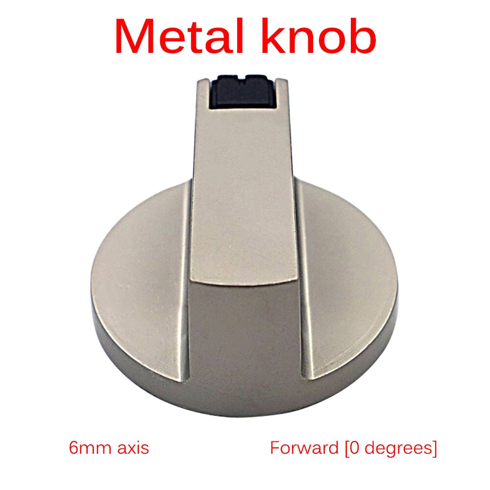 2PCS Universal Silver Gas Stove Knobs Cooker Oven Control Switch (6MM 90°) Gas Cooker Accessories Assembly Stove Button Switch