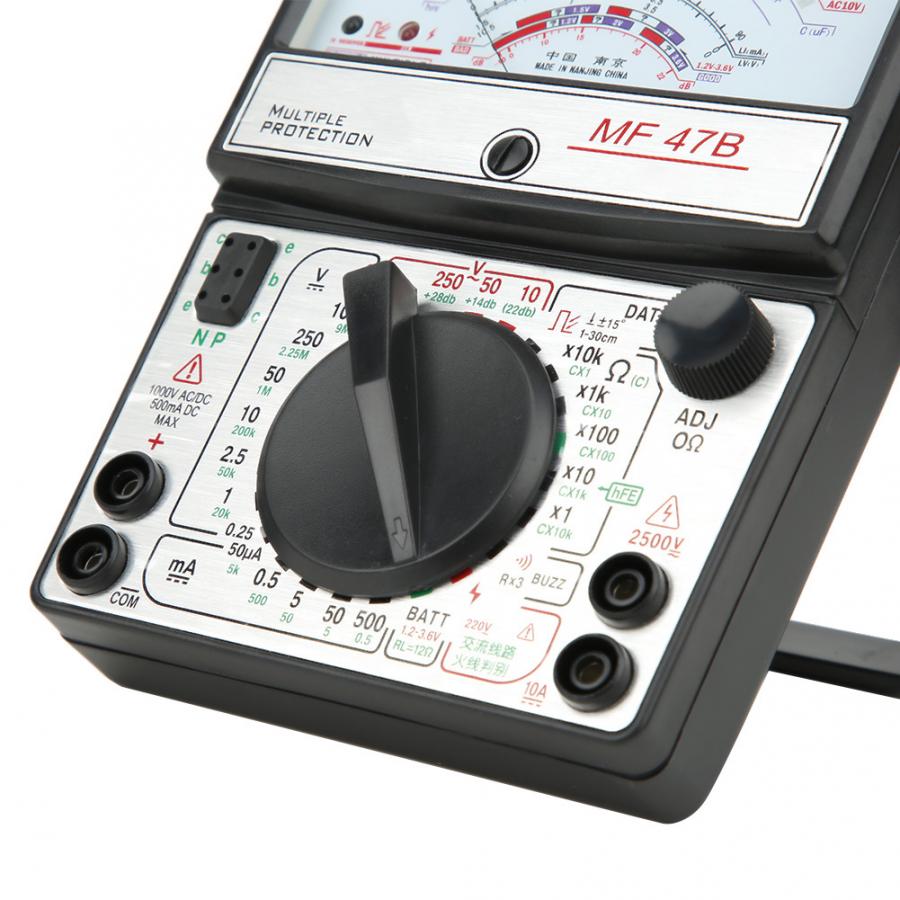 MF47B Elektrische Pointer Multimeter Multitester Draagbare Voltmeter Amperemeter AC/DC Spanning Stroom OHM Multi Meter Tester